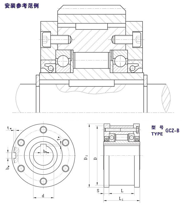 GCZ-B滚柱式单向香蕉视频入口型号