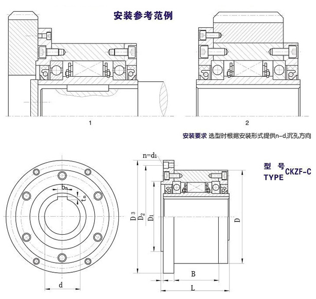 CKZF-C楔块式超越香蕉视频入口型号